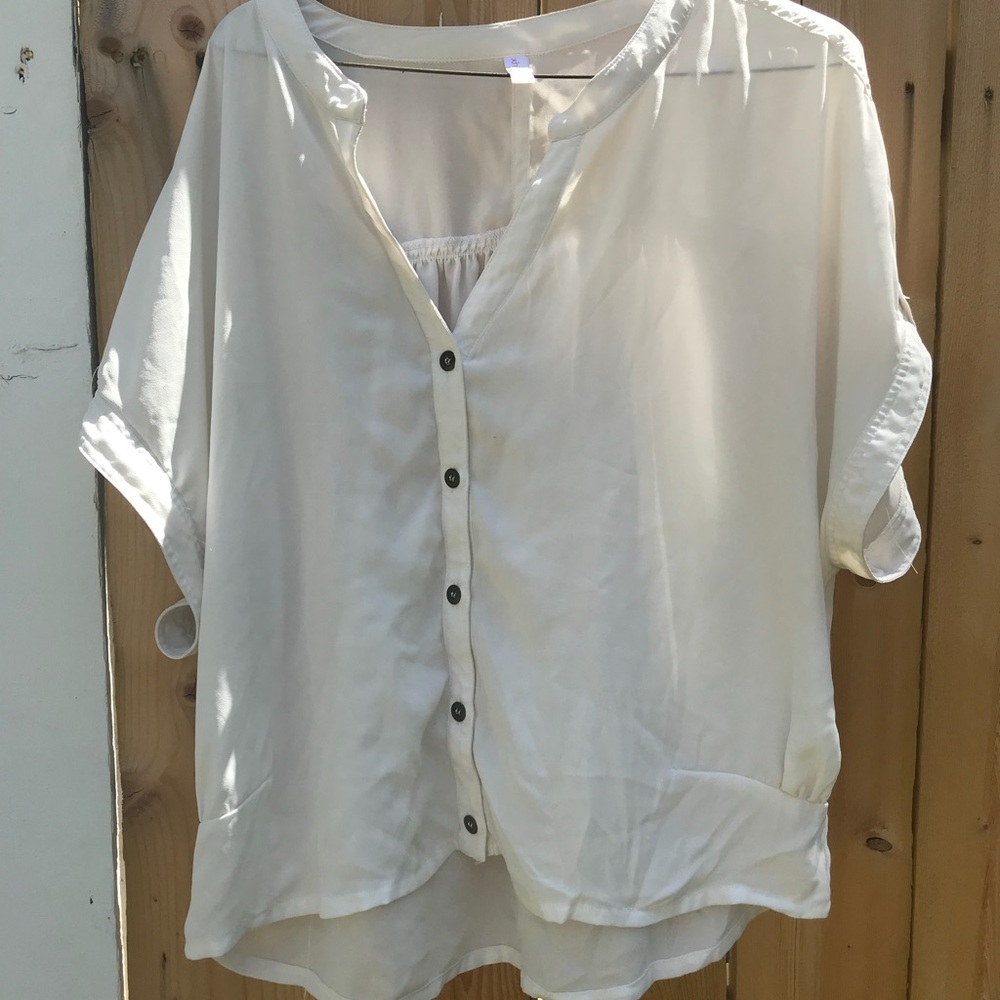 Xhilaration XL Cream Blouse